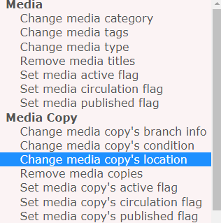 Bulk Actions change media copys location