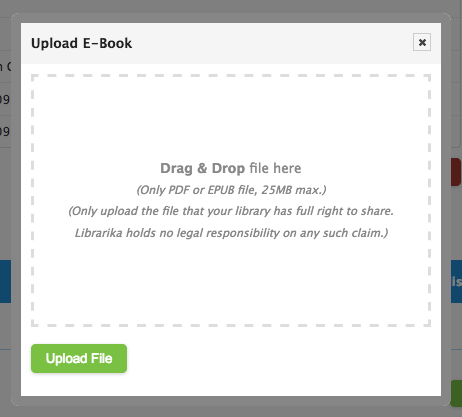 Upload e-book form