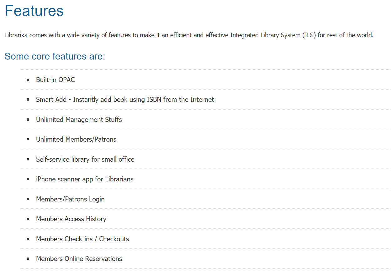 OPAC home page