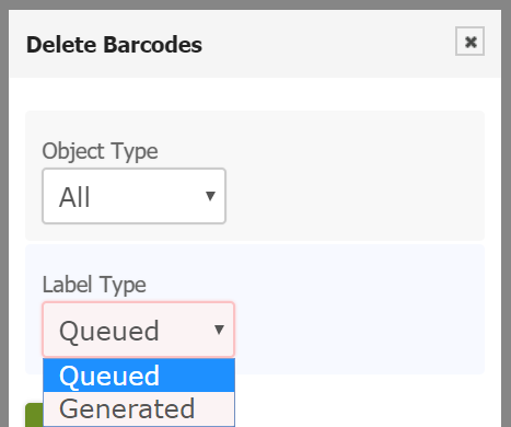 Barcode Labels label type
