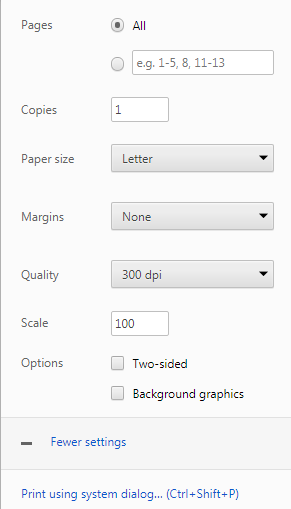 Barcode Labels more settings