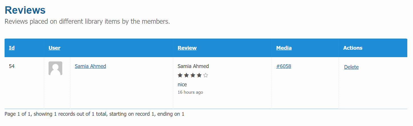 Catalogs reviews form
