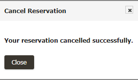 Member area cancel success