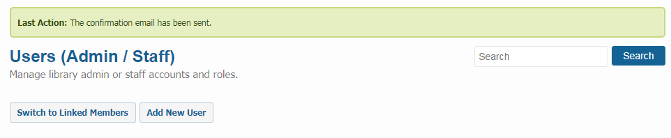 Users resend invite